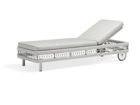 Amberly Chaise Lounge In Light Grey