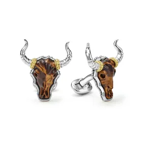 Anthem Tigereye Long Horn Cufflinks