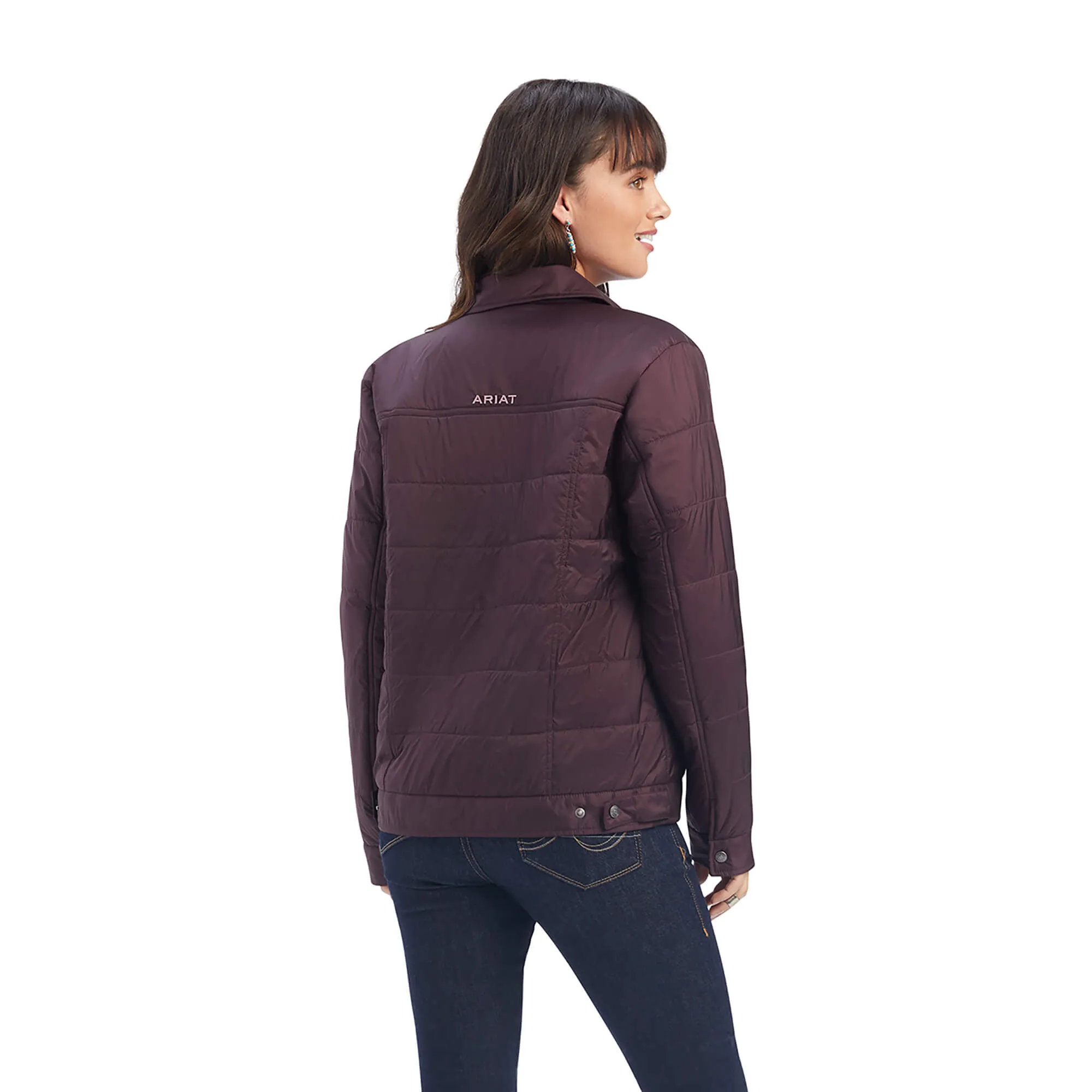 Ariat Women's Mulberry Wine Puffer Trucker Jacket