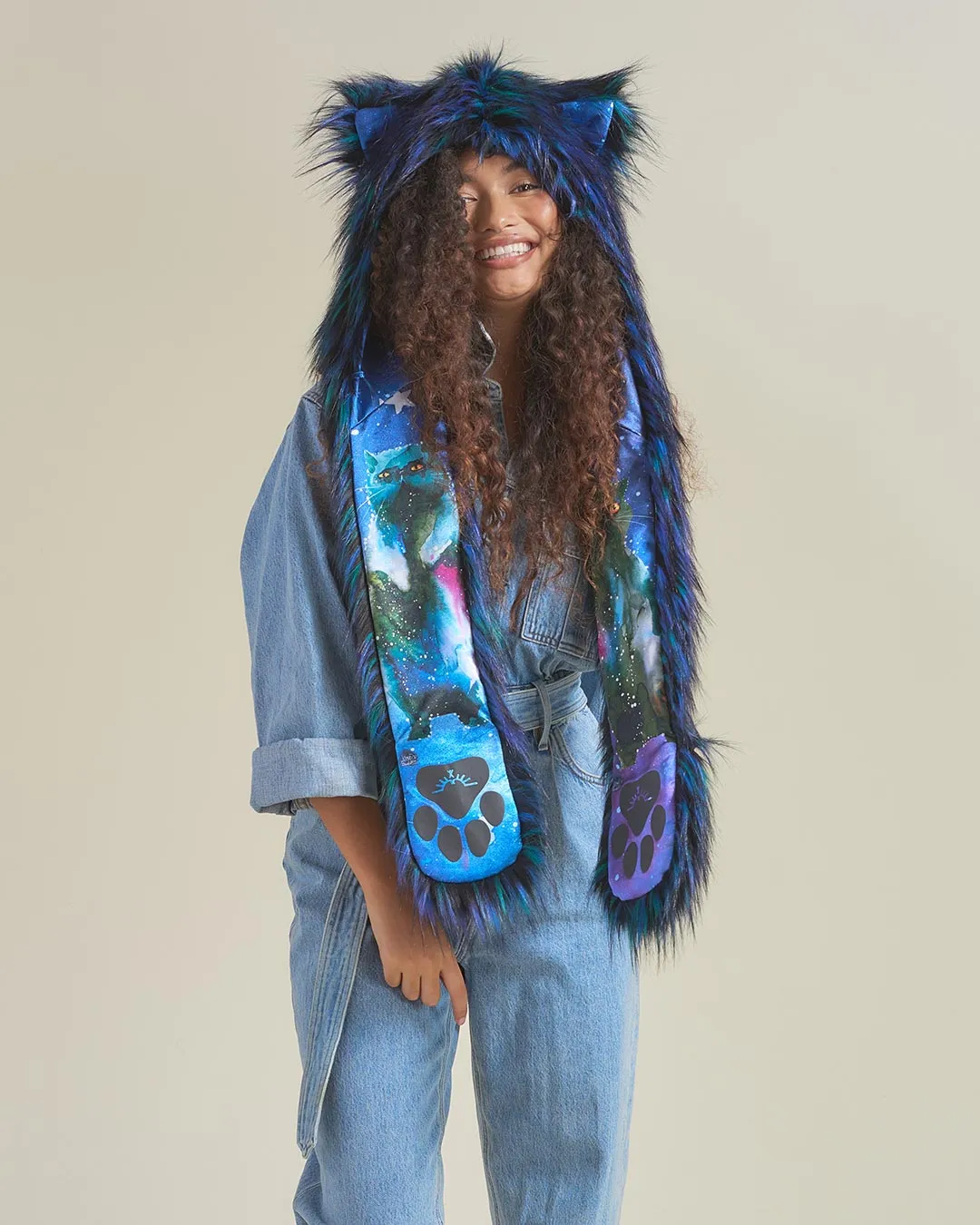 Artist Edition Lora Zombie Galaxy Cat Faux Fur Hood | Women's