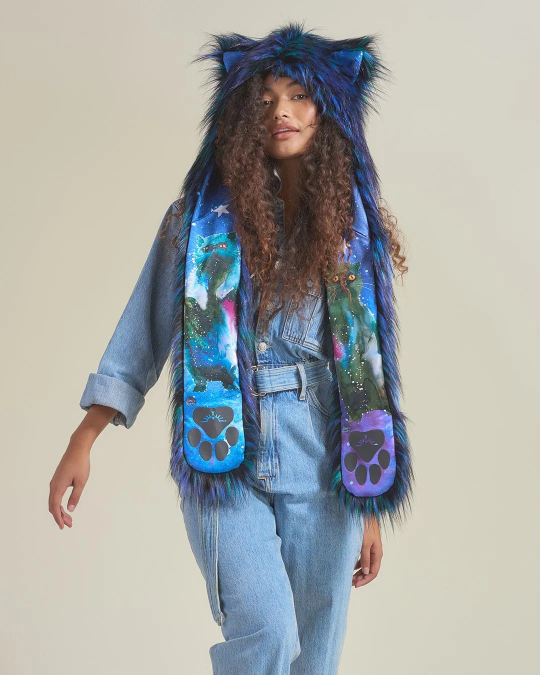 Artist Edition Lora Zombie Galaxy Cat Faux Fur Hood | Women's