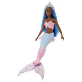 Barbie Dreamtopia Mermaid Doll With Blue Hair, Pink & Blue Ombre Mermaid Tail & Headband