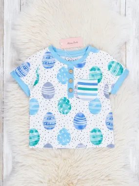 Blue Easter Egg Polka Dot Shirt