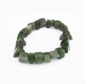 Canadian Greenstone Chunk Bracelet