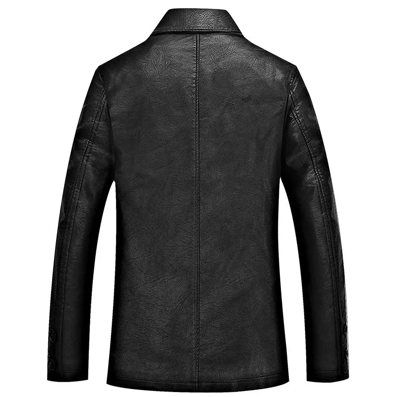 Casual Slim Leather Jacket