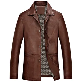 Casual Slim Leather Jacket