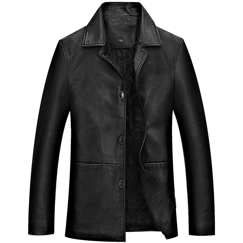 Casual Slim Leather Jacket