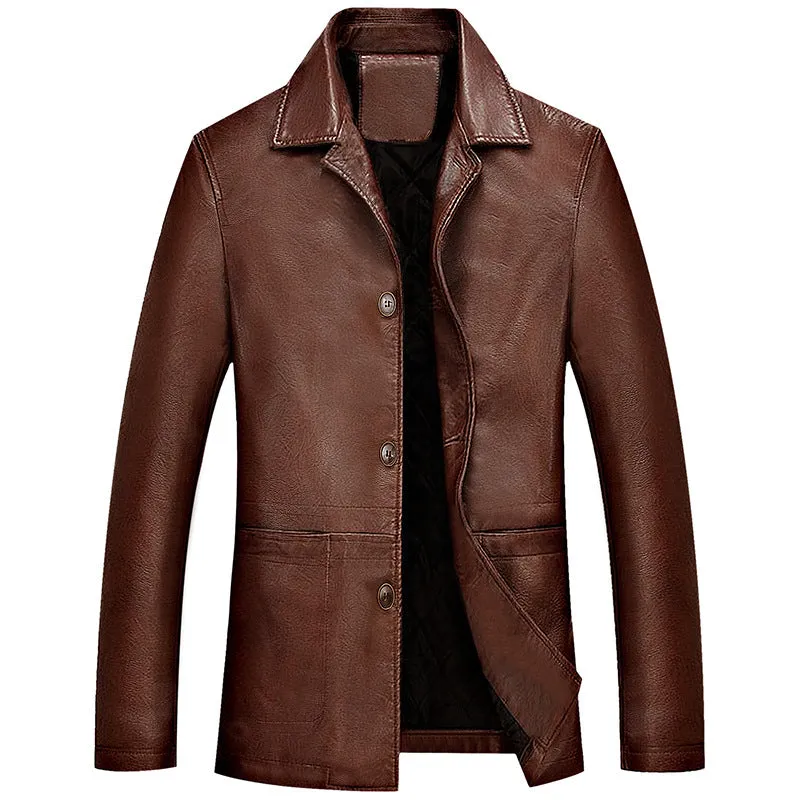 Casual Slim Leather Jacket