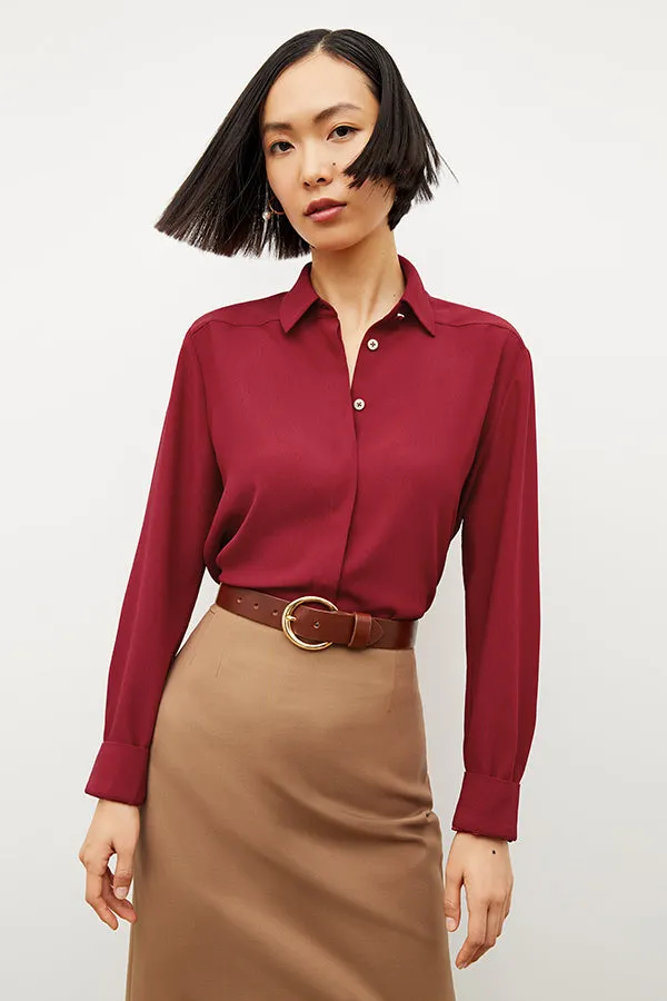 Cobble Hill Skirt - Washable Wool Twill :: Camel