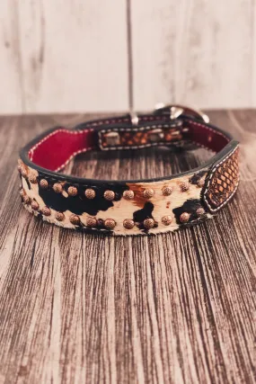 Hair On Hide Dog Collar