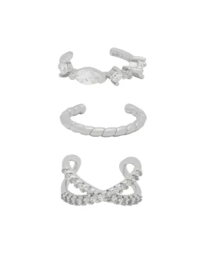 Marjorie Ear Cuffs Set - Sterling Silver