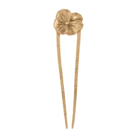 Pansy Hair Pin in Bronze