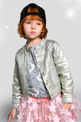 Paper Wings Unicorn Girls Jacket (Size 6 left)