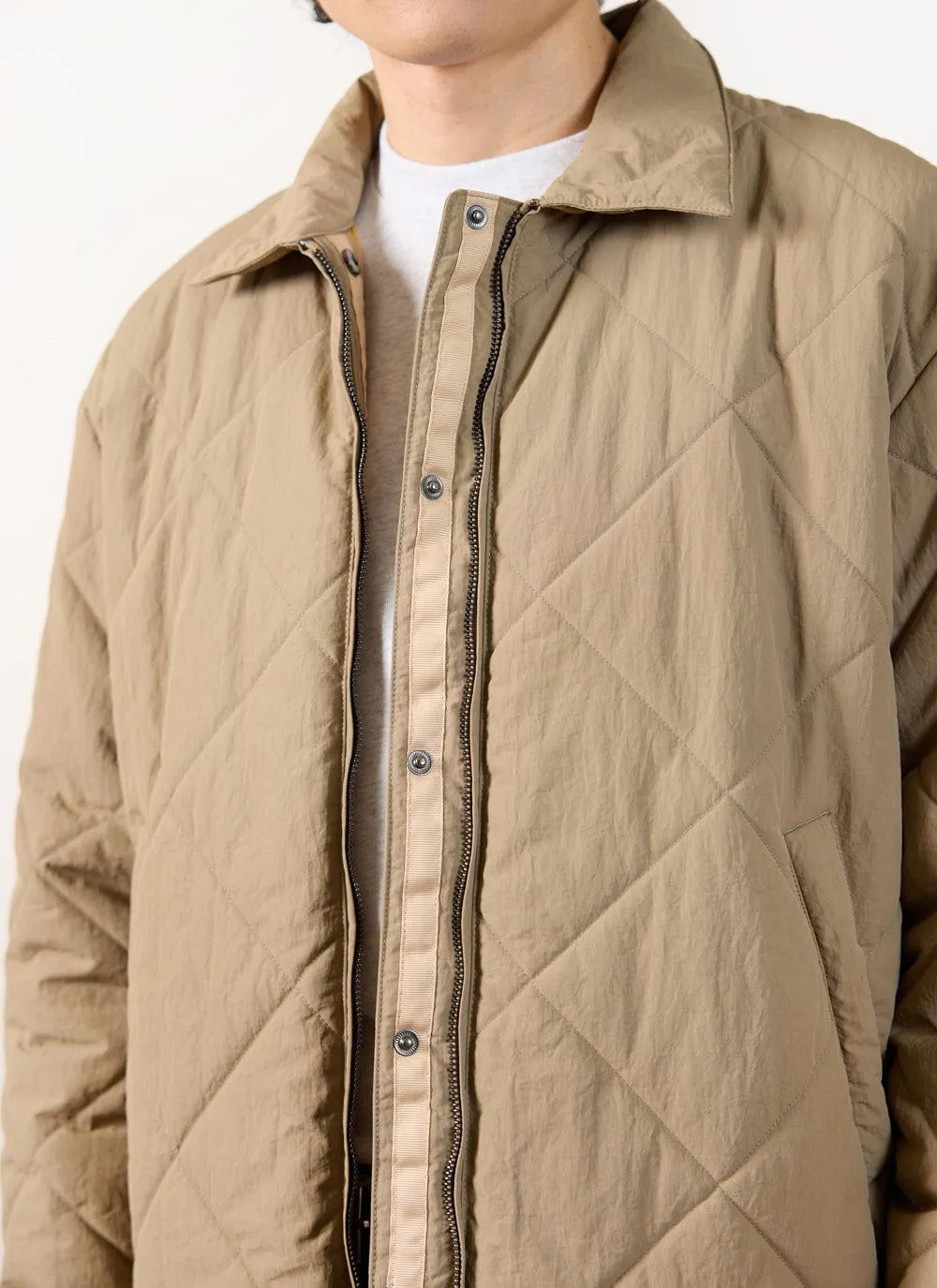 Quilted Jacket | Nylon | Beige