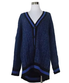 Rag & Bone Blue & Black Cardigan sz 6