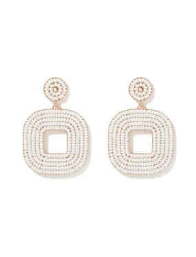 Sandi Square Bead Earrings