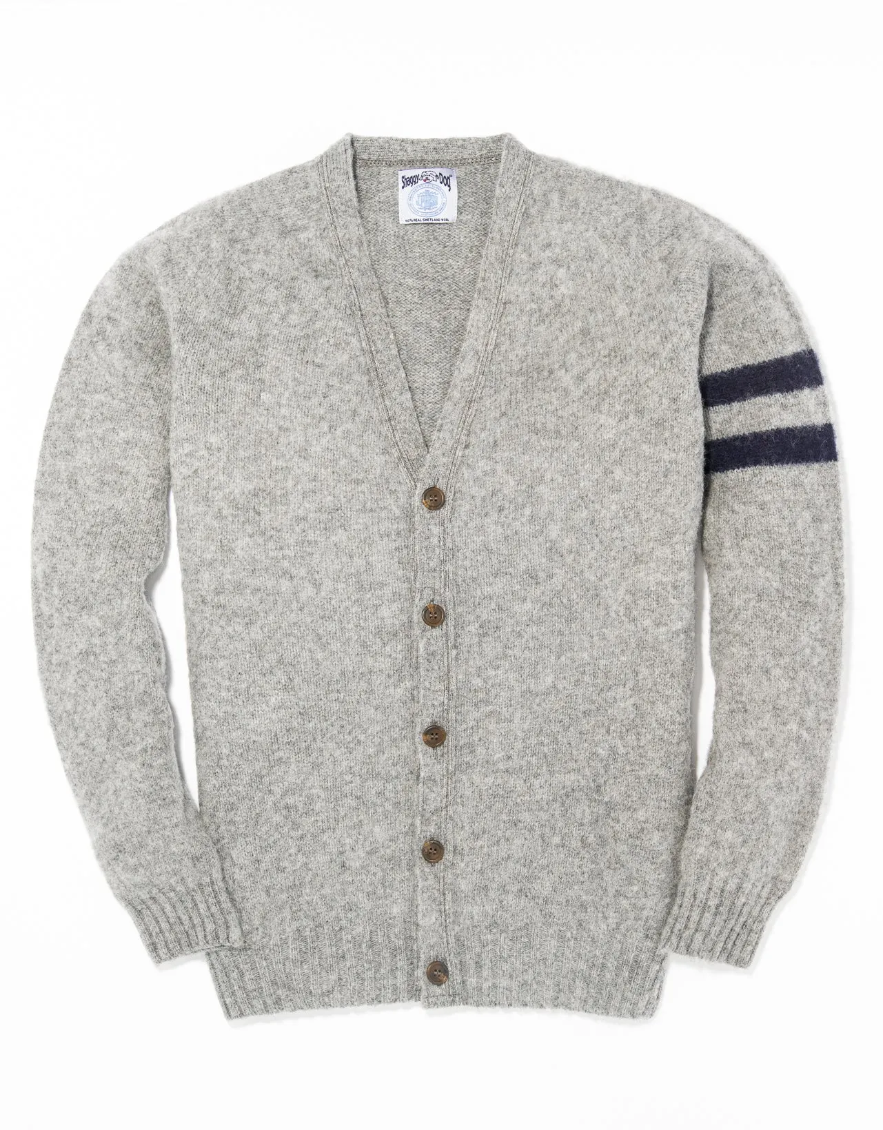 SHAGGY DOG UNIVERSITY CARDIGAN - GREY