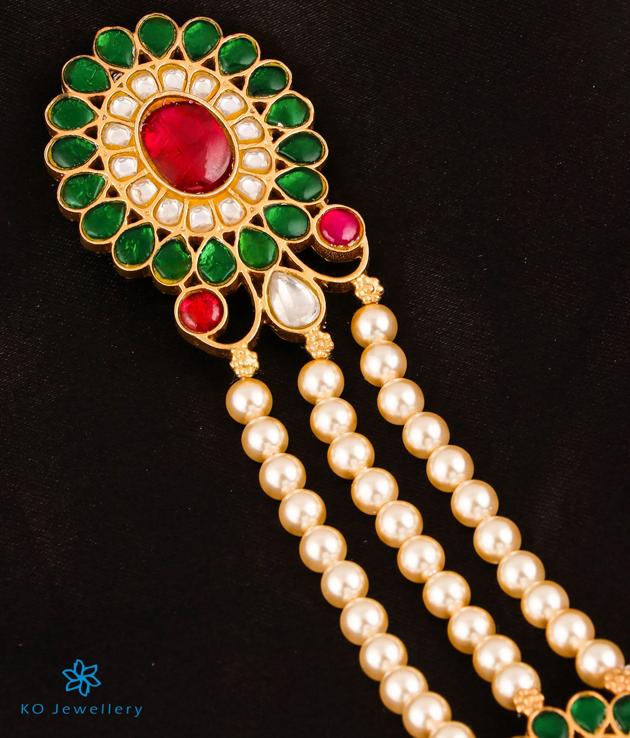 The Samatva Silver Jade Bille or Bridal Choti