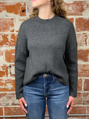 Thread and Supply Lana Sweater in Heather Black